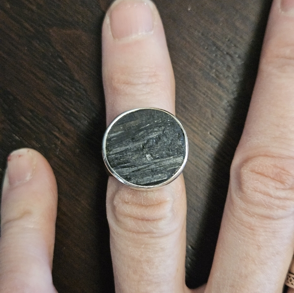 Sterling silver Raw Tourmaline ring - Picture 5 of 5
